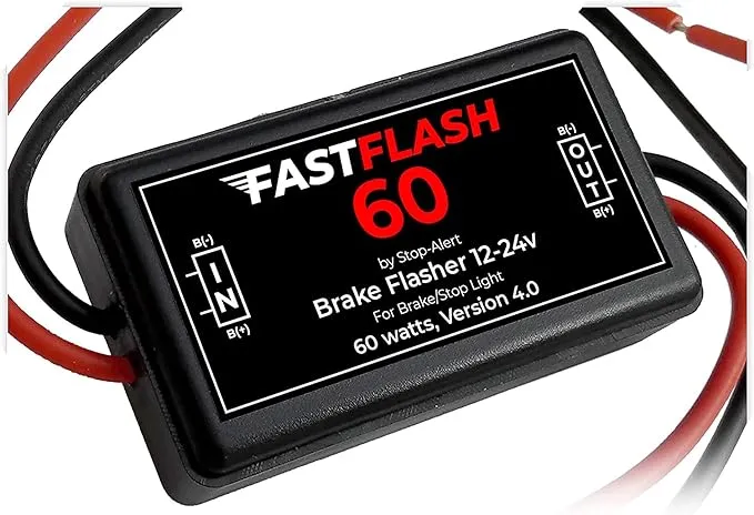 Stop-Alert FastFlash 60 Watts Brake Flasher Tail and Stop Light Strobe 50X Fa...