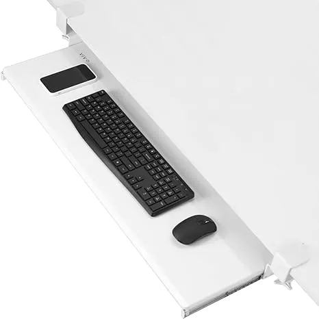 VIVO Extra Long Clamp-On Computer Keyboard and Mouse Under Desk Slide Tray