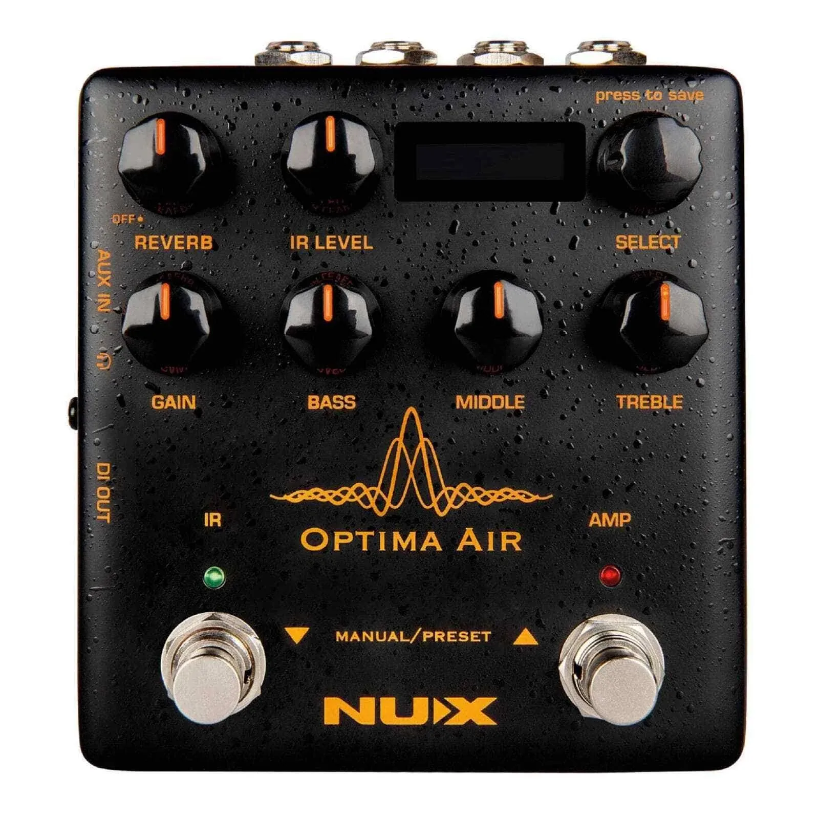 NUX Optima Air Dual-Switch Acoustic Guitar Simulator with a Preamp,IR Loader, Capturing Mode