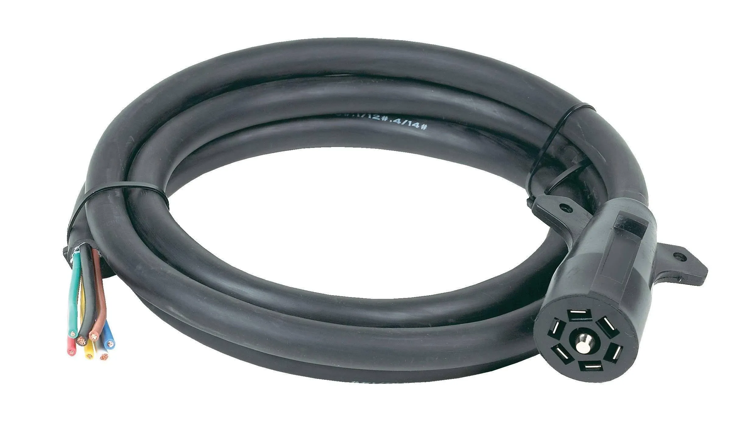 Hopkins Towing Solutions 20146 8' 7 RV Blade Molded Trailer Cable, GRAY