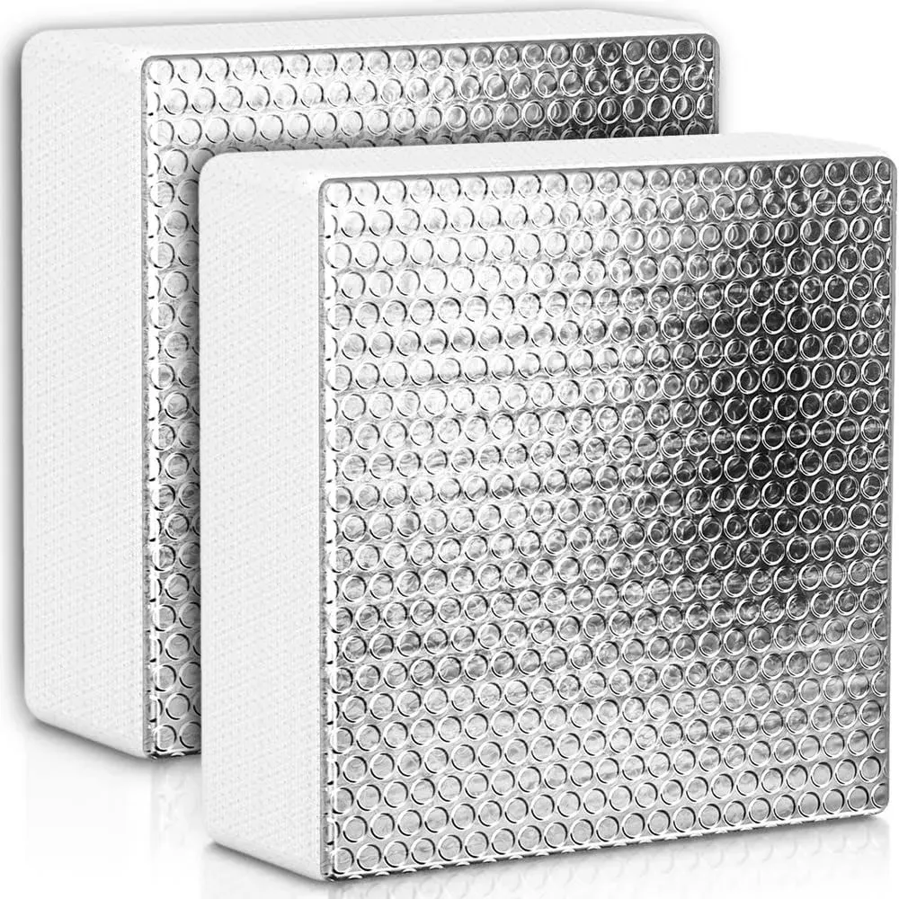 RV Vent Insulator 14″X14″X3&#034;,2 Pcs Universal Skylight Cover Reflective Surface