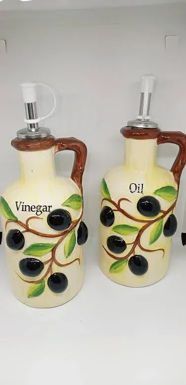 Oil and vinegar ceramic set