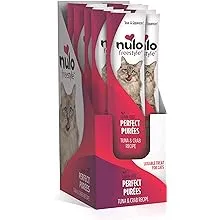 Nulo Freestyle Grain-Free Perfect Purees Premium Wet Cat Treats, Squeezable Meal Topper for Felines, High Moisture Content to Support Cat Hydration, 0.5 Ounces in Each Lickable Wet Cat Treat Pouch