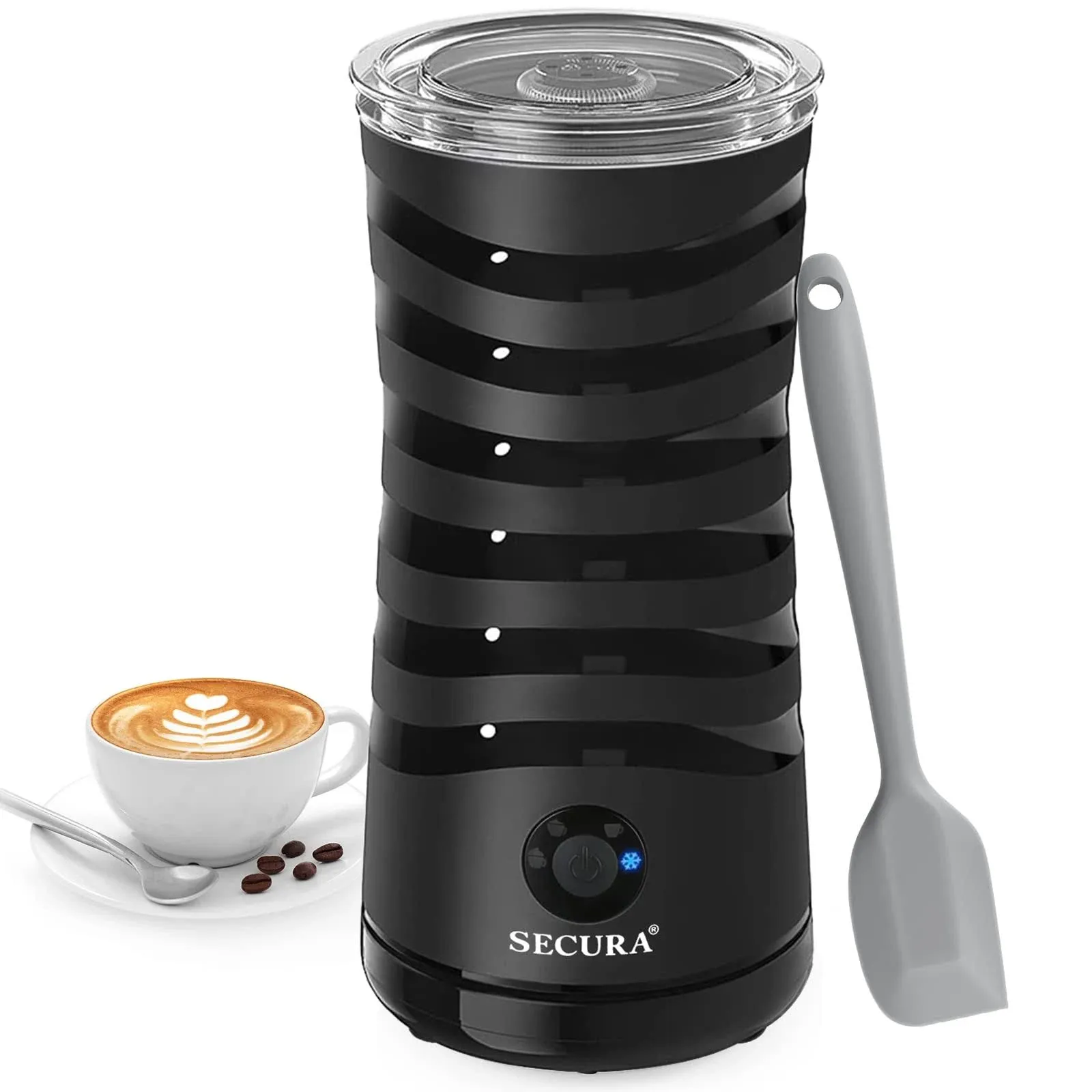 Secura Electric Milk Frother, Automatic Milk Steamer, 4-in-1 Hot & Cold Foam ...