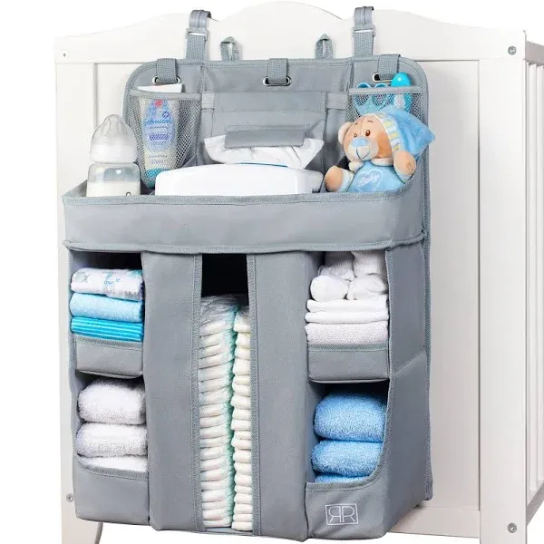 XL Hanging Diaper Caddy Organizer – Reinforced Diaper Stacker for Crib tha