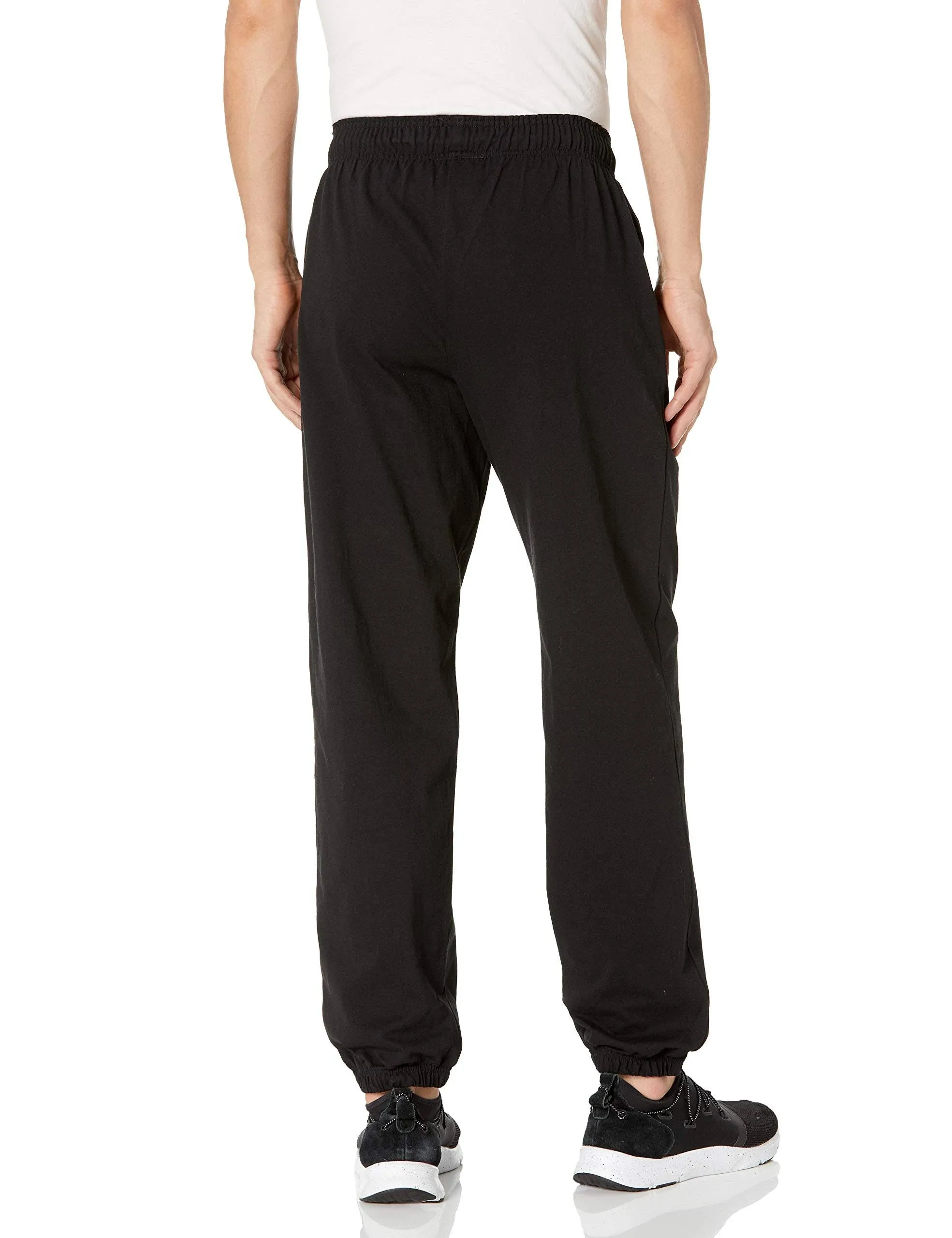 Champion Men's Closed Bottom Jersey Pants Black