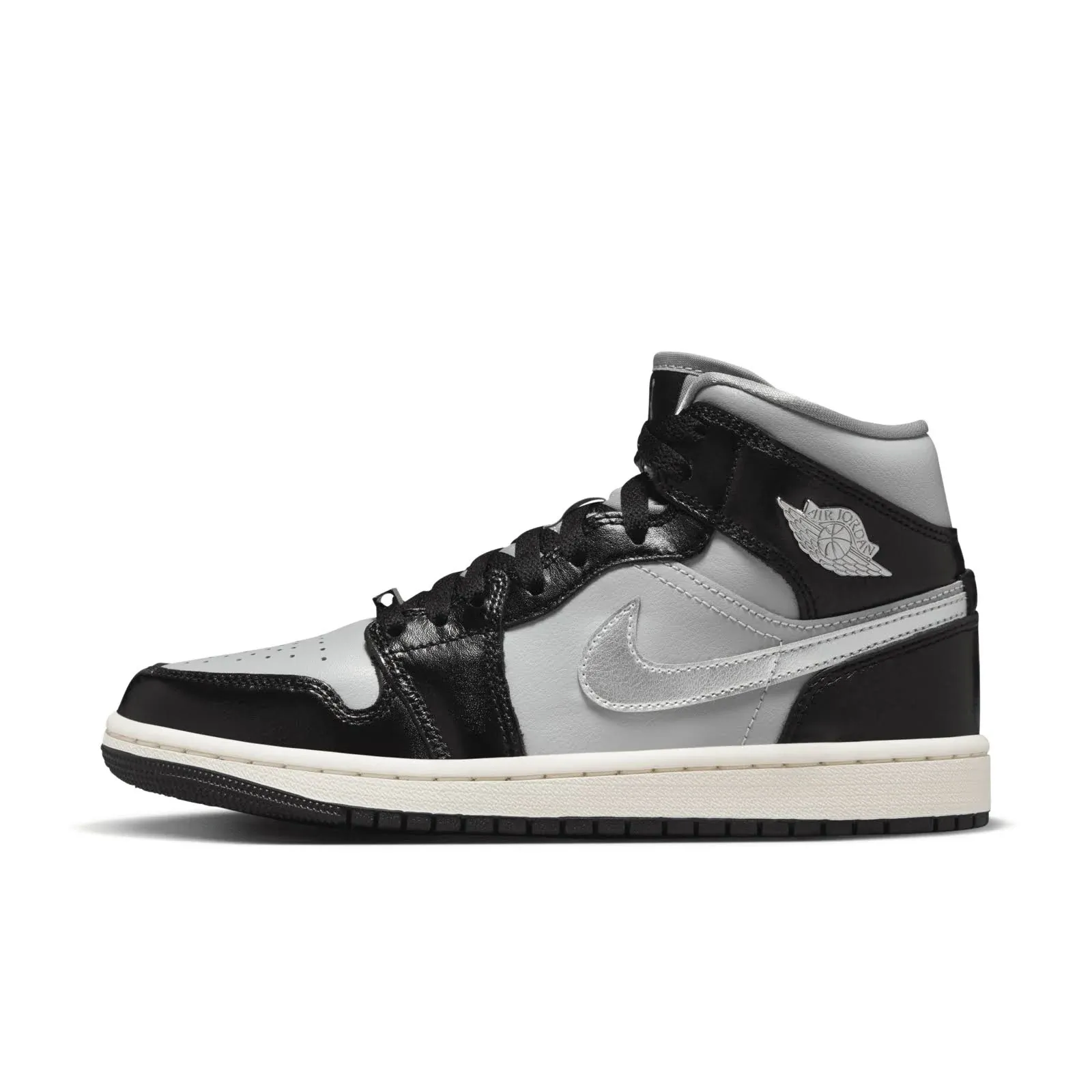 Air Jordan Women's 1 Mid SE Black Chrome 7