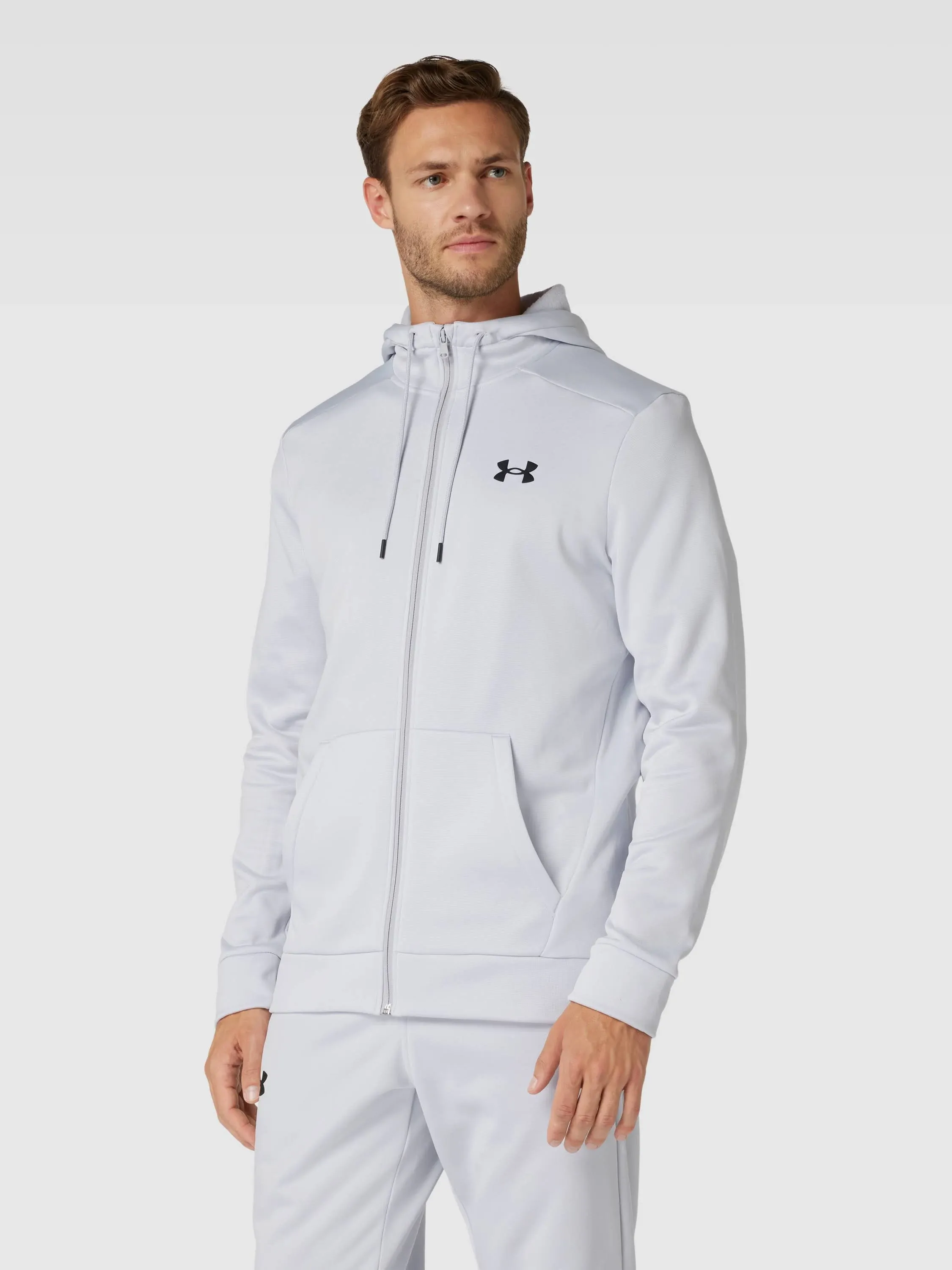 Under Armour Fleece Full Zip Hoodie - Men's Halo Gray / Black S