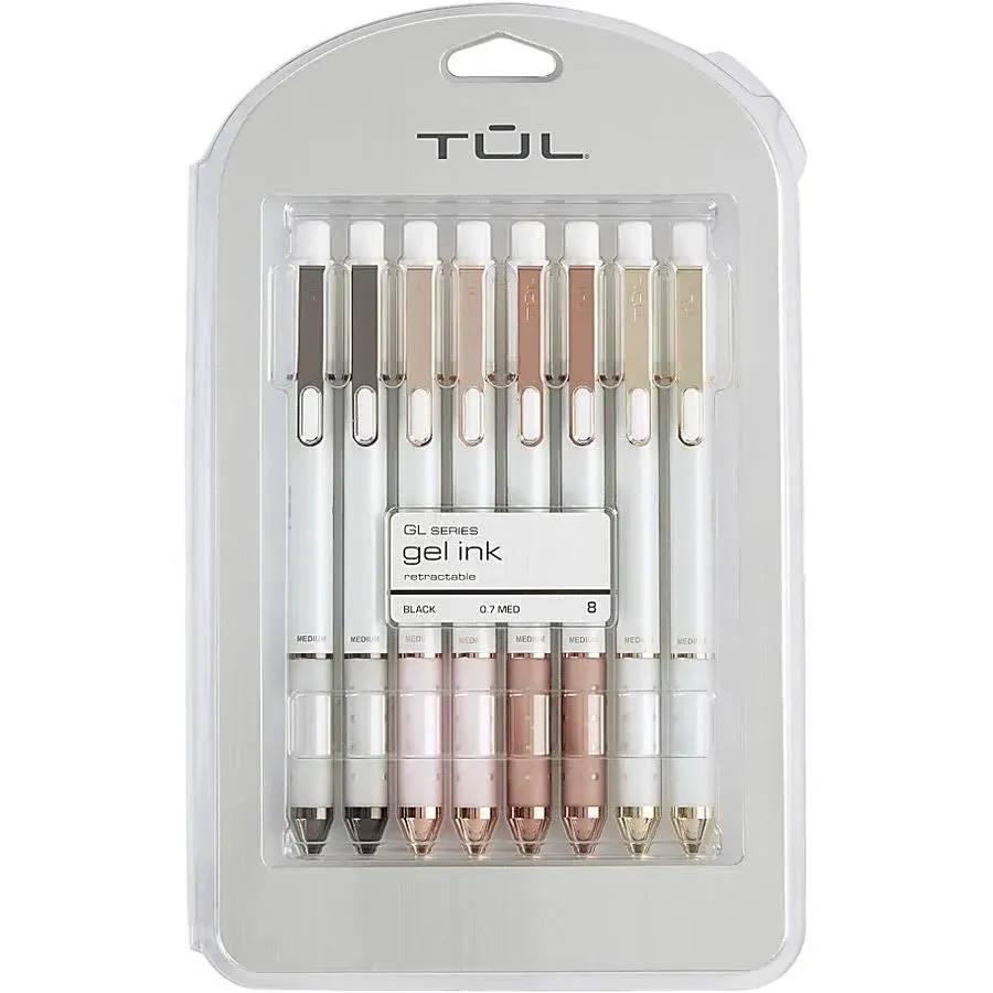 TUL Limited Edition Pearl Sunset Shades Mixed Metal 8 Pack Gel Pens