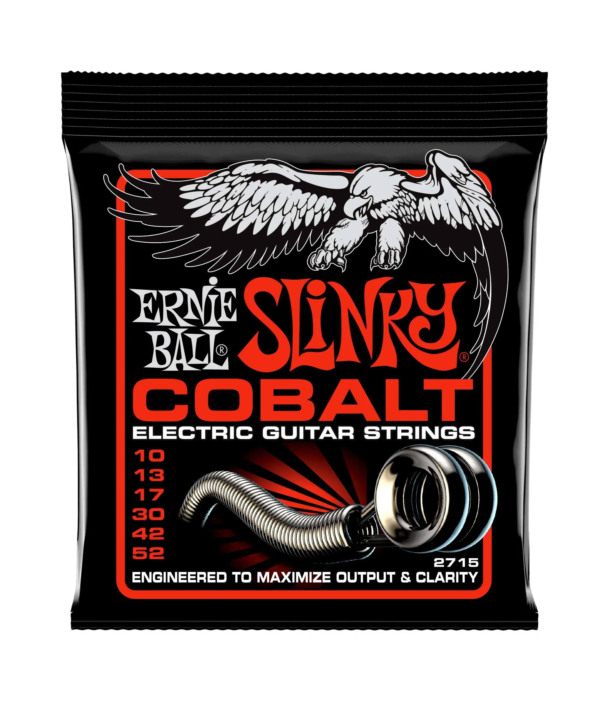 Ernie Ball Skinny Top Heavy Bottom Slinky Cobalt Electric Guitar Strings - 10...