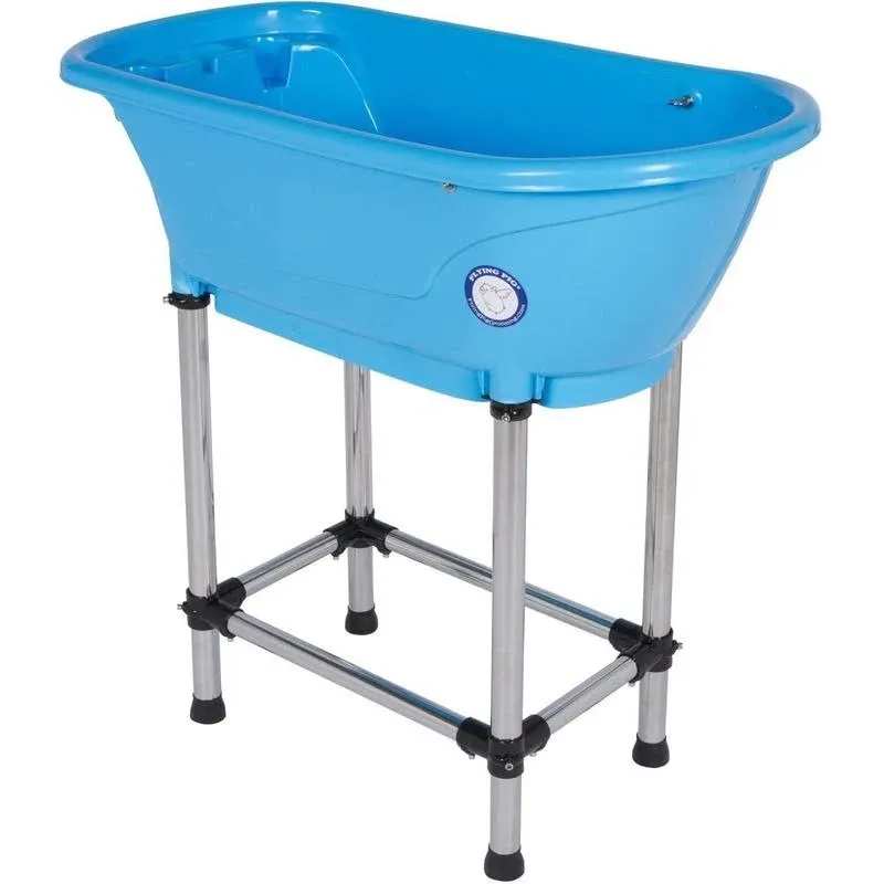 Flying Pig Grooming Flying Piga Pet Dog Cat Portable Bath Tub (Blue 37.5x19.5x35.5)