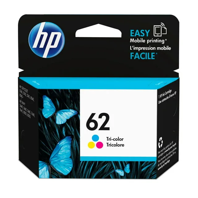 HP 62 Ink Cartridge Tri-Color C2P06AN