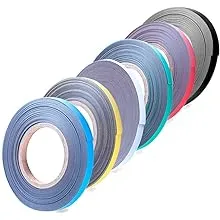 Magnetic Tape Roll Colored Thin Strips - Dry Erase Magnet Whiteboard Graphic Art Tape/ 10mm 33ft Marking Line Magnet Tape(6 Pack Mix Color)