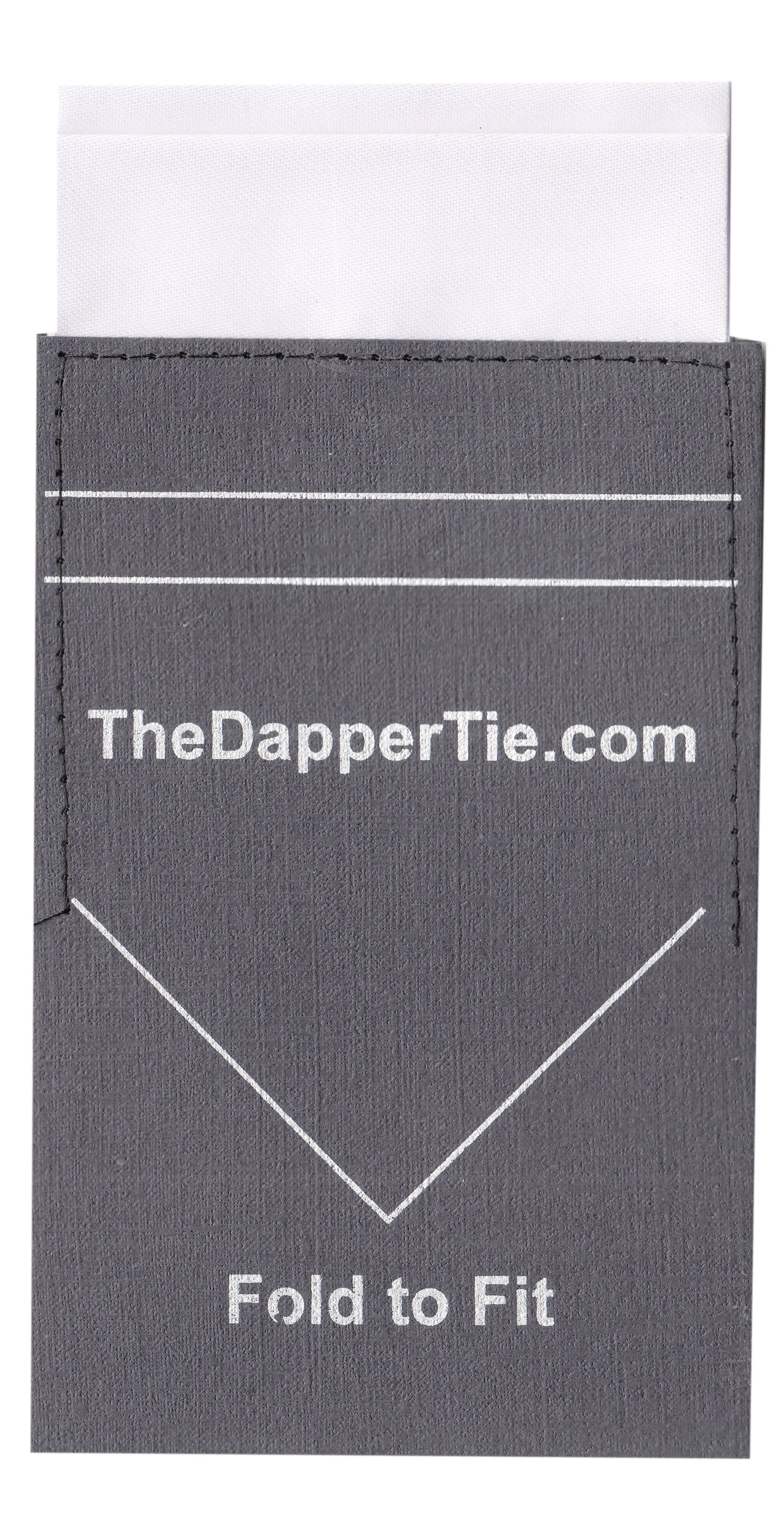 TheDapperTie Men's Satin Flat Double Toned Pocket Square