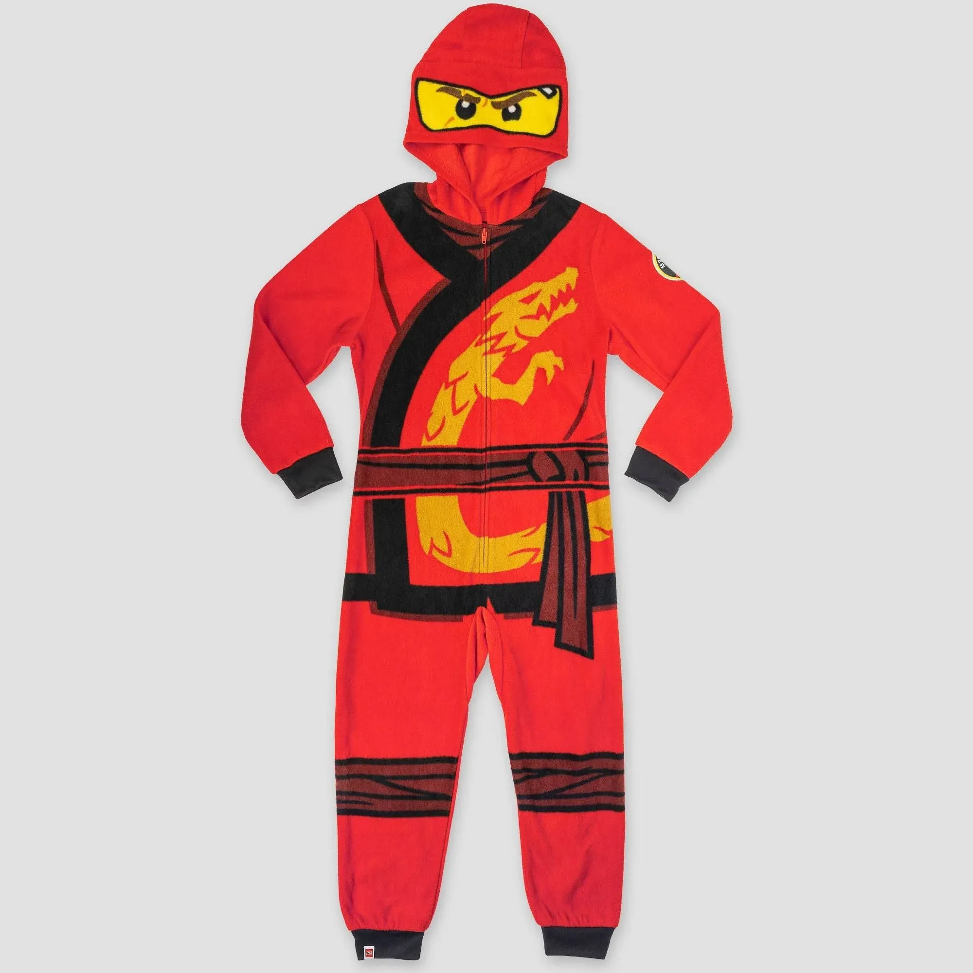 Lego Ninjago Boy's Kai The Red Hooded Unionsuit