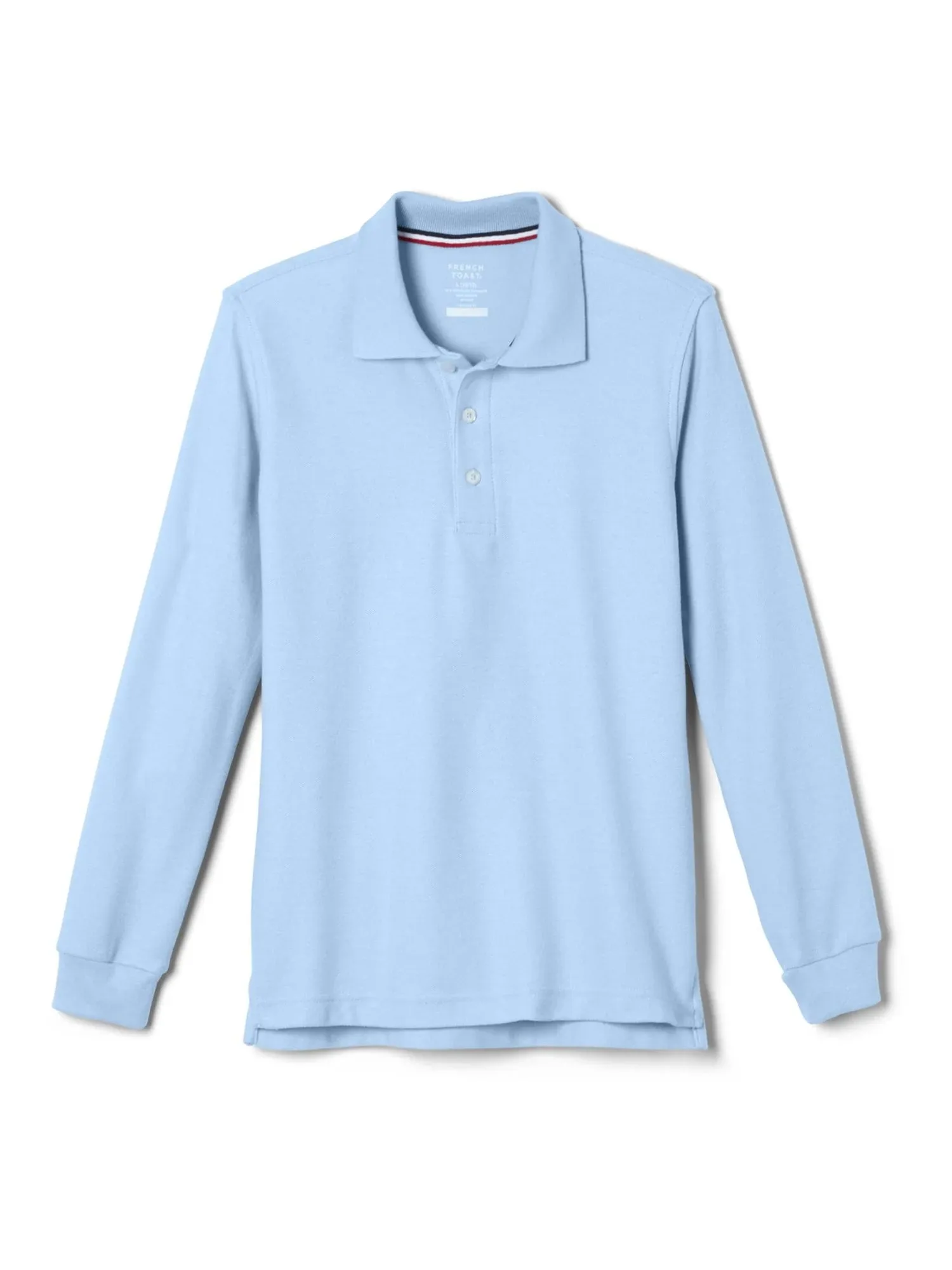 French Toast Boys School Uniform Long Sleeve Pique Polo Shirt