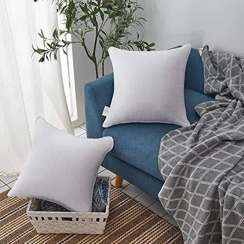 Oubonun 24 x 24 Pillow Inserts Set of 2 Throw Pillow Inserts with 100 Cotton Cover 24 inch Square Interior Sofa Pillow in