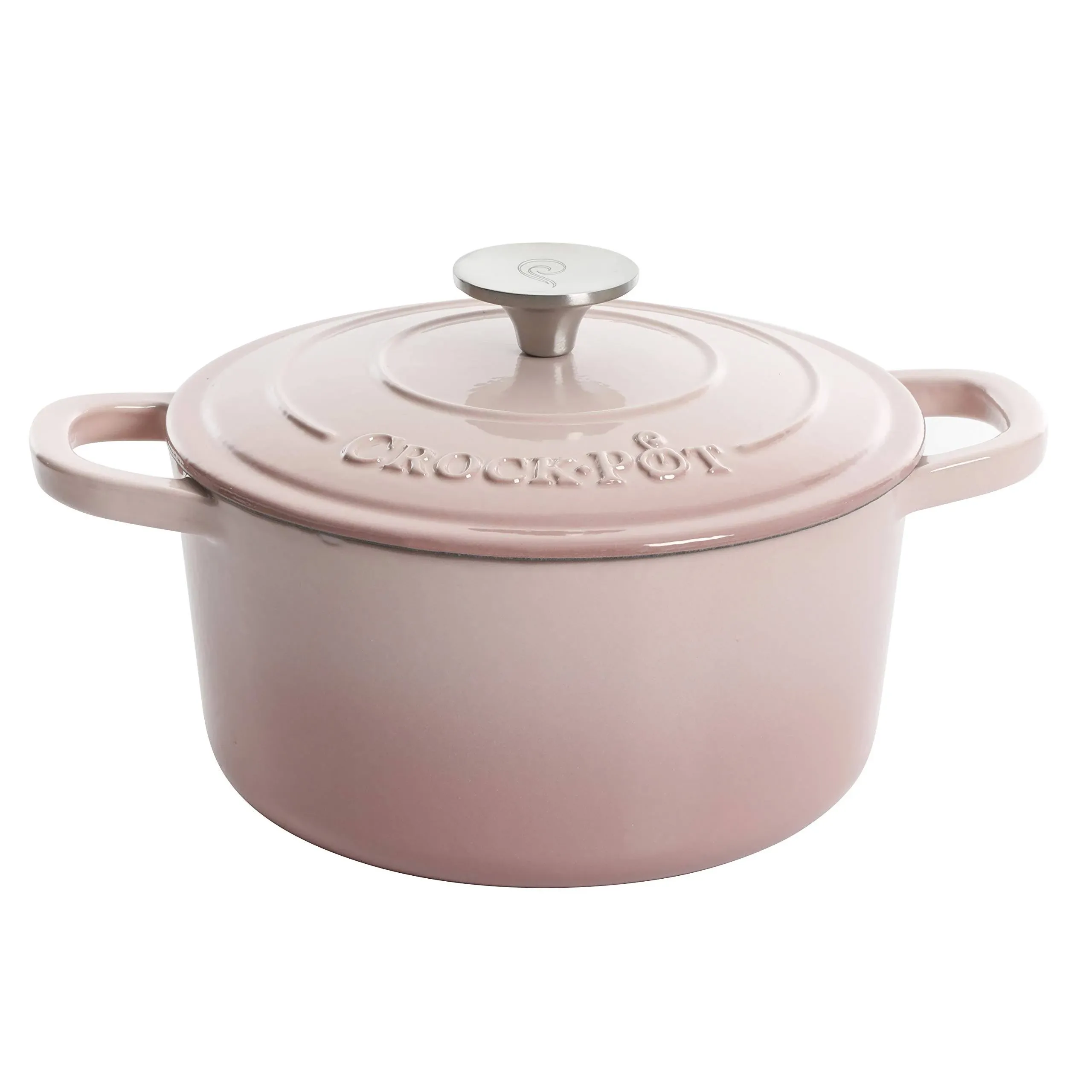 Crock-Pot Artisan Round Enameled Cast Iron Dutch Oven, 7-Quart, Slate Gray & Artisan Oval Enameled Cast Iron Dutch Oven, 7-Quart, Slate Gray