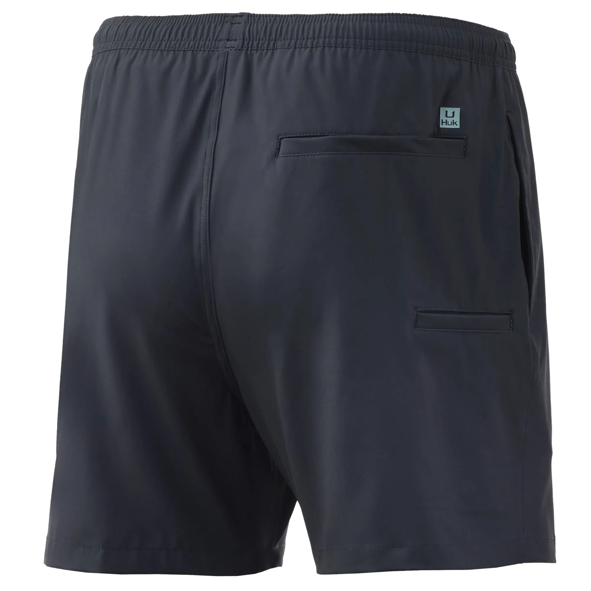 HUK Lined Volley Shorts Fishing Swimming Men&#039;s 2XL Gray Above-the-Knee 5.5&#034; NEW