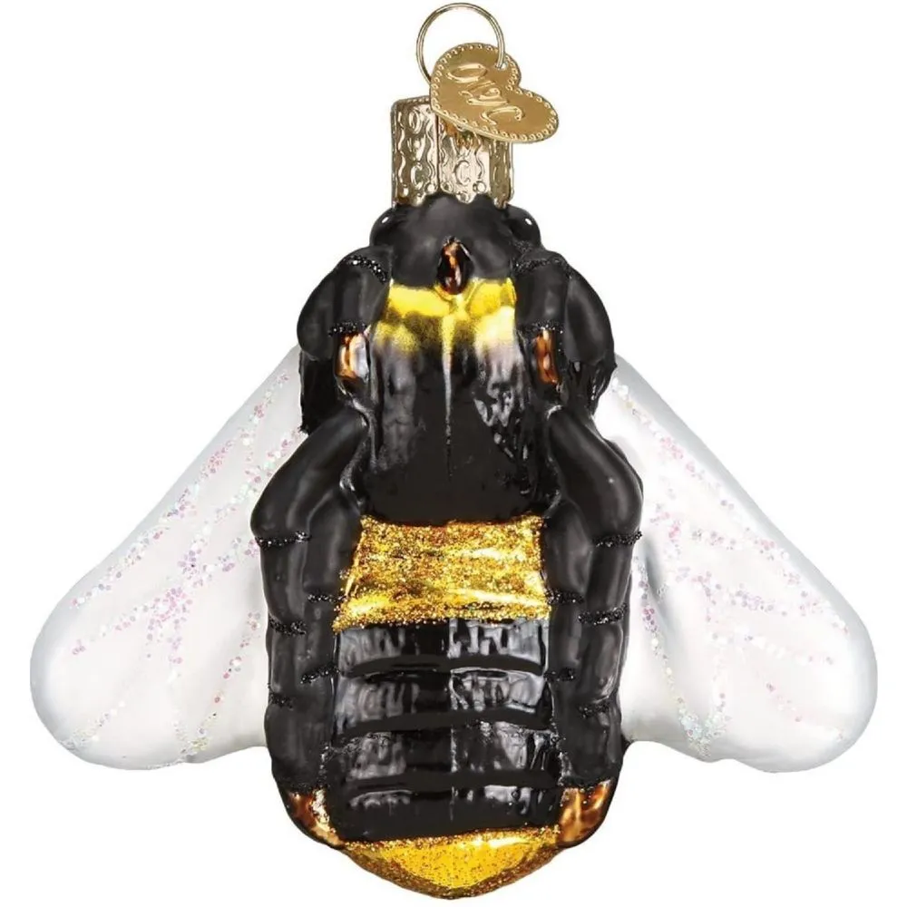 Old World Christmas Bumblebee Glass Blown Ornament