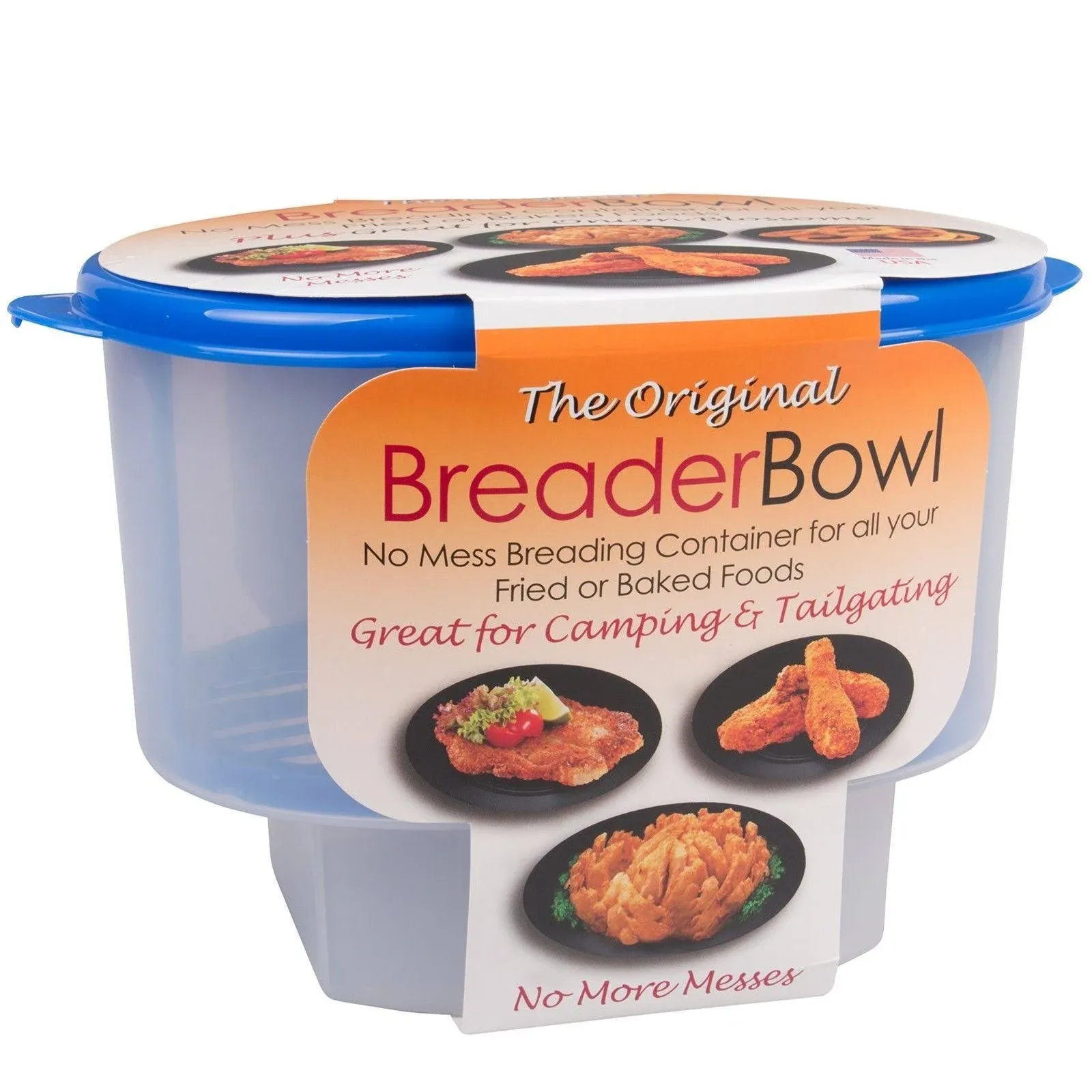 The Original Breader Bowl- All-in-One Mess Free Batter Breading at Home or On-the-Go