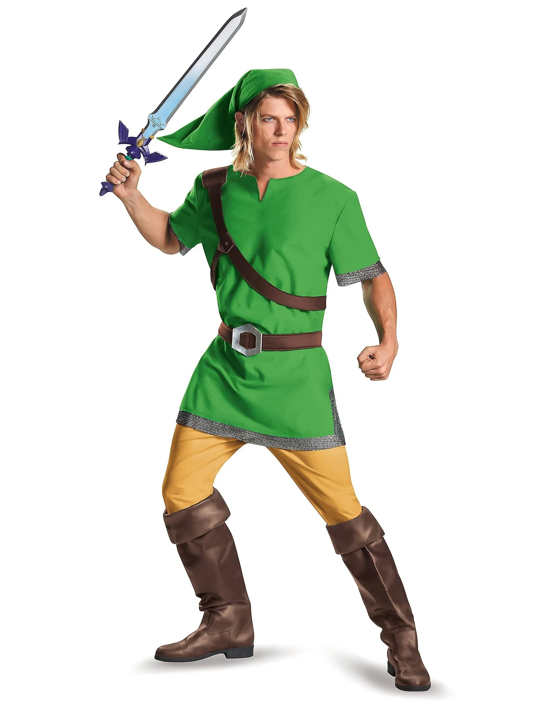 LICENSED WORLD OF NINTENDO THE LEGEND OF ZELDA LINK ADULT COSTUME SIZE X-LARGE