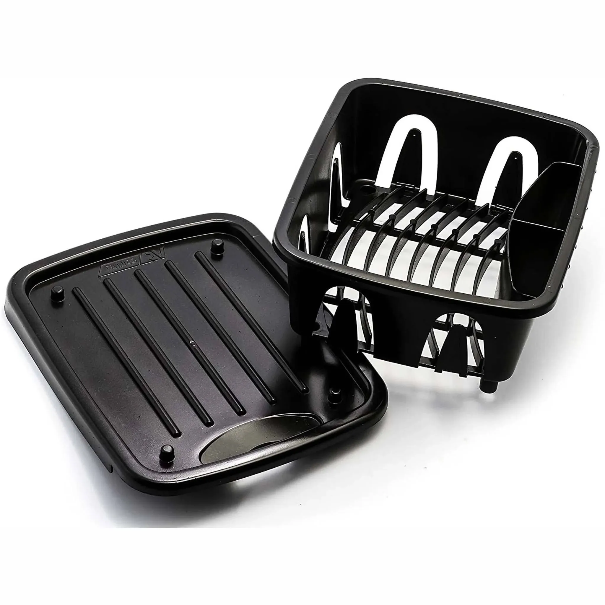 Mini Dish Drainer & Tray, Black (Eng/Fr)