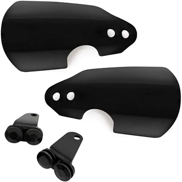 Memphis Shades Hand Guards (Black/Black) for 17-20 Harley FLHRXS, Size: One Size