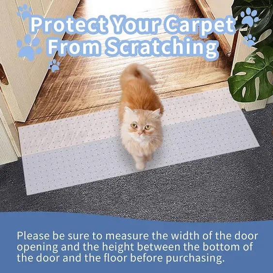 3.6Ft Cat Carpet Protector, Non-Slip Carpet Protector for Pets,Carpet Scratch at