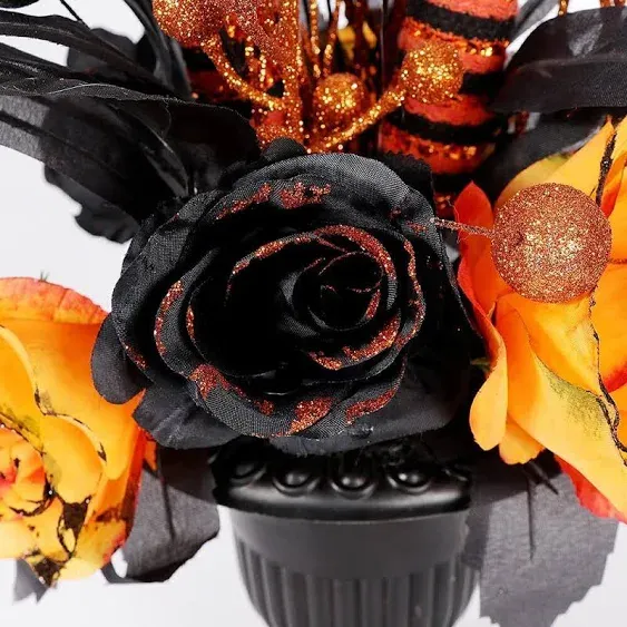 S-deal Halloween Decorations Table Artificial Flowers, Halloween Witch