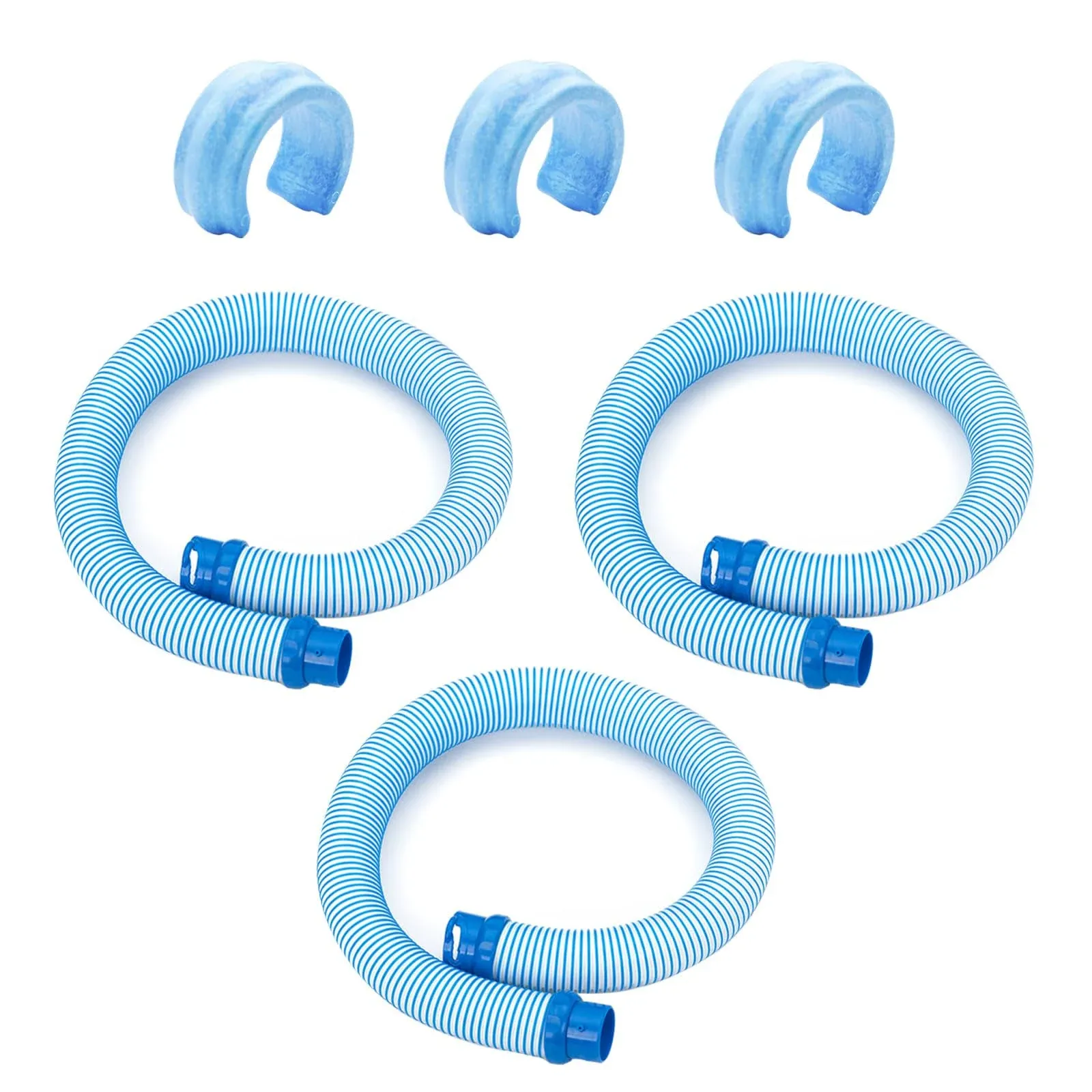 R0527700 Pool Cleaning Vacuum Hose, Fast Twist Lock Hose Replacement Parts, 39 Inch, Blue and White Single Section Small Hose. Fit for Zodiac Baracuda MX6,MX8,X7,T3,T5 Swimming Pool Cleaner (2 Pack)