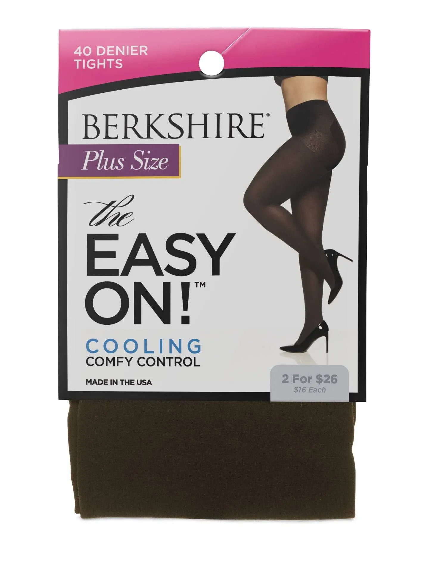 Berkshire 5035 Easy On Plus Size Cooling Tights Navy