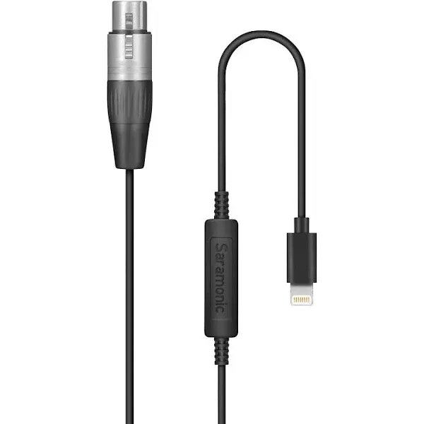 LC-XLR Female to Apple Lightning Microphone Interface Cable for iPhone & iPad 19.5' (6m)