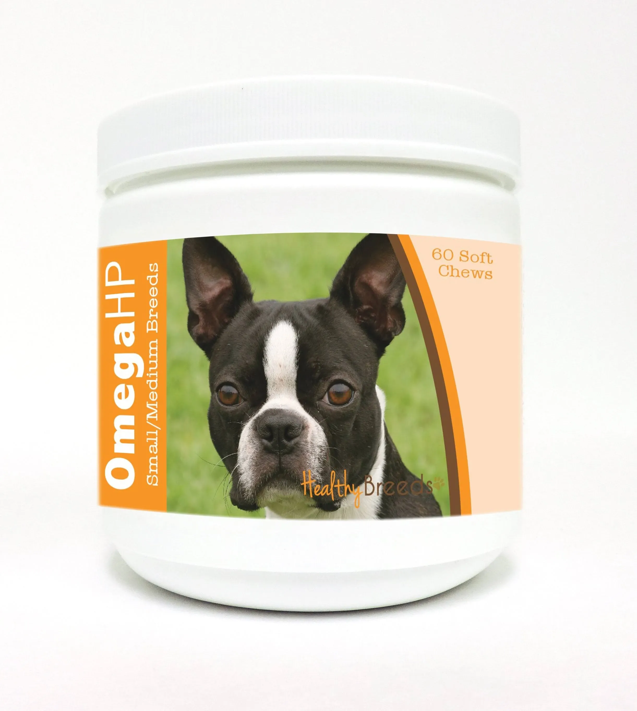 Healthy Breeds Boston Terrier Omega HP Fatty Acid Skin and Coat Support Soft Chews