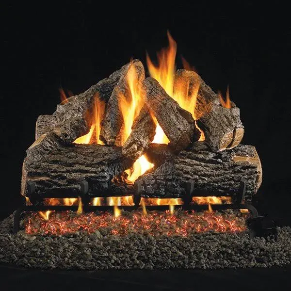 Real Fyre Charred Oak Vented Gas Logs (CHD-18/20), 18-inch