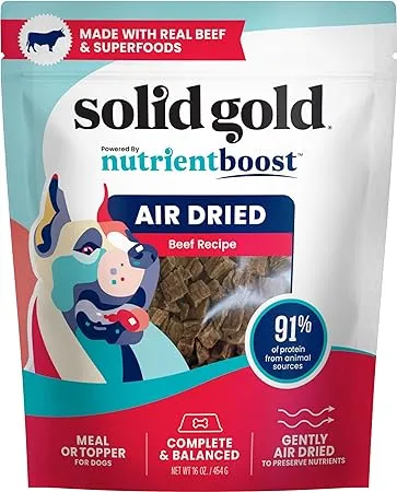 Air Dried Dog Food Toppers for Picky Eaters - Healthy Dog Treats Made with Re...