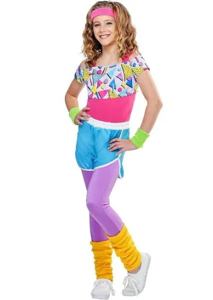 Work It Out 80s Costume for Girls