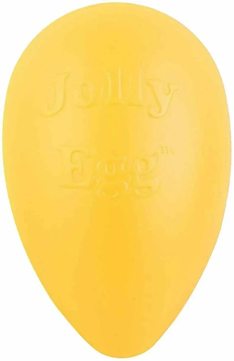 Jolly Pets Jolly Egg Dog Toy, 12 Inches/Large, Yellow