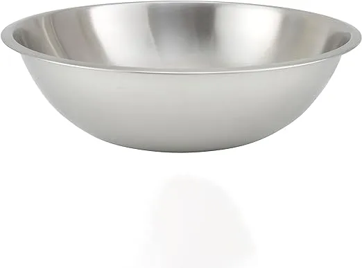 Winco Heavy-Duty Mixing Bowl, 16-Quart, Stainless Steel