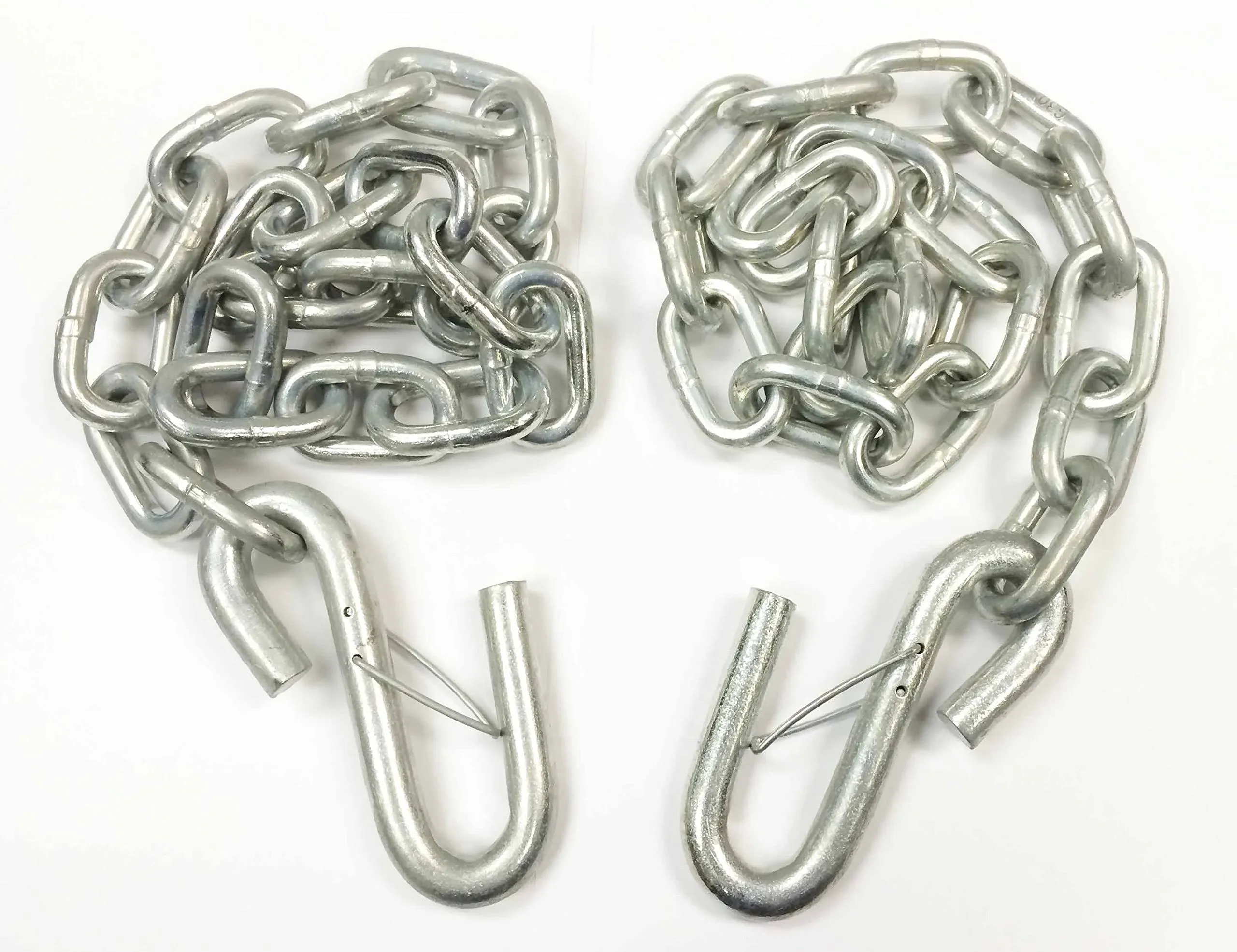 Libra (2) 5/16" x 30" Grade 30 Trailer Safety Chains w/ S Hook & Safety Latch 25006