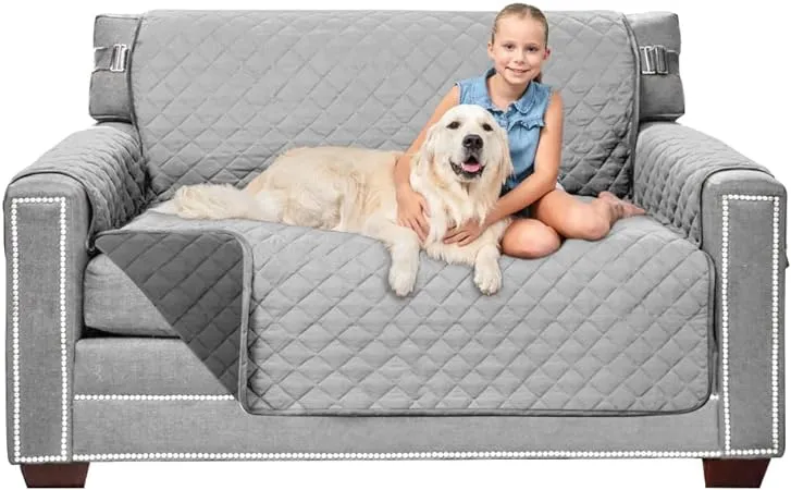 Sofa Shield Patented Couch Cover, Large Furniture Protector with Straps,