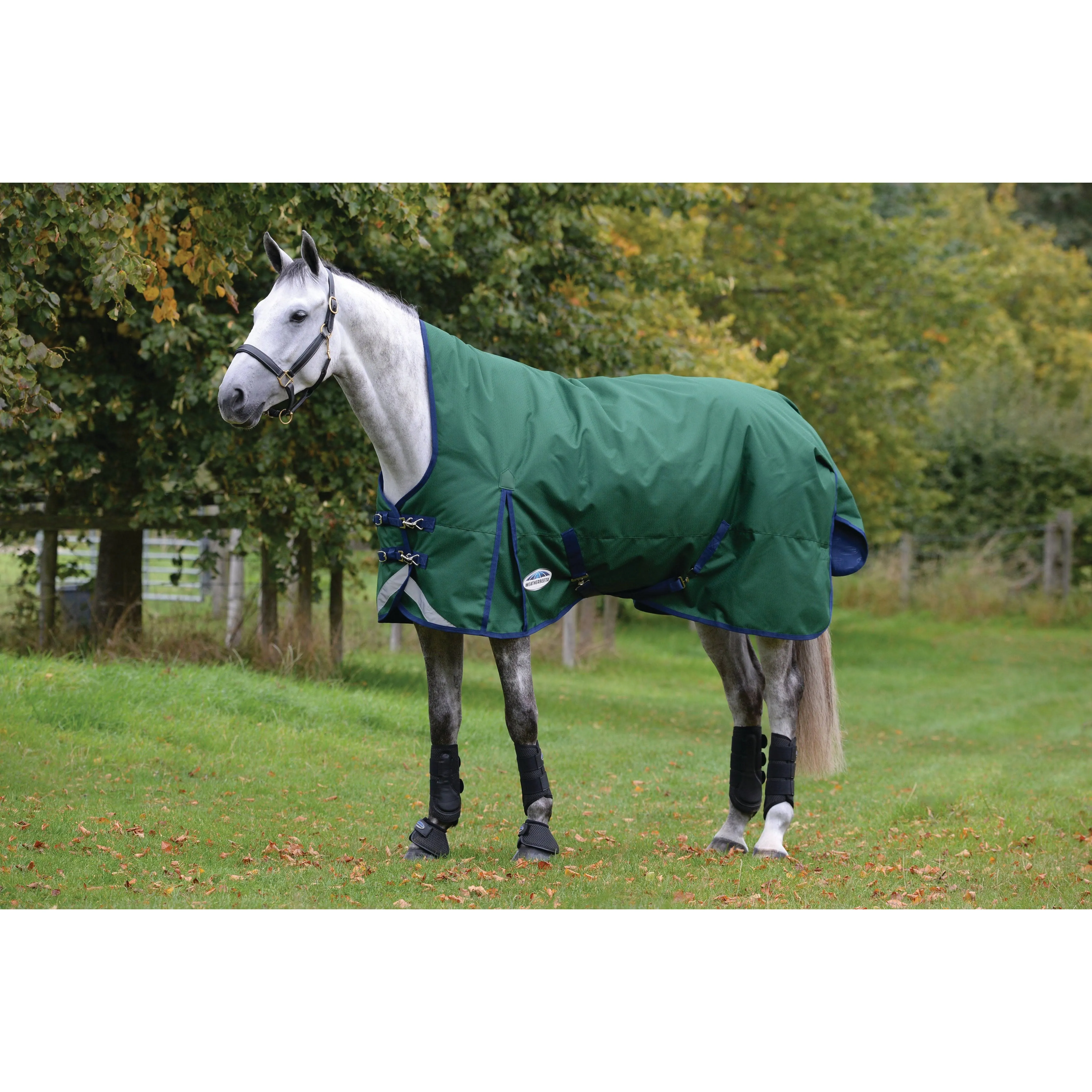 2024 Weatherbeeta Comfitec Plus Dynamic II High Neck Lite Turnout Rug 1006927 - Hunter / Navy