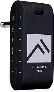 Flamma Guitar Headphone Amp Portable with 28 Drum Grooves 14 Built-in Effects 14 Amplifier Models 5 Tone Colors Support Bluetooth USB Audio