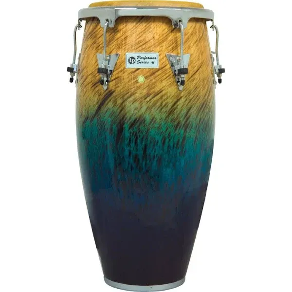 LP Performer Series Conga with Chrome Hardware 11.75 in. Blue Fade