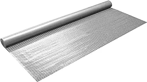 IncStores Standard Grade Nitro Garage Flooring (7.5' x 25', Diamond Stainless Steel) Roll Out Floor Protecting Mats