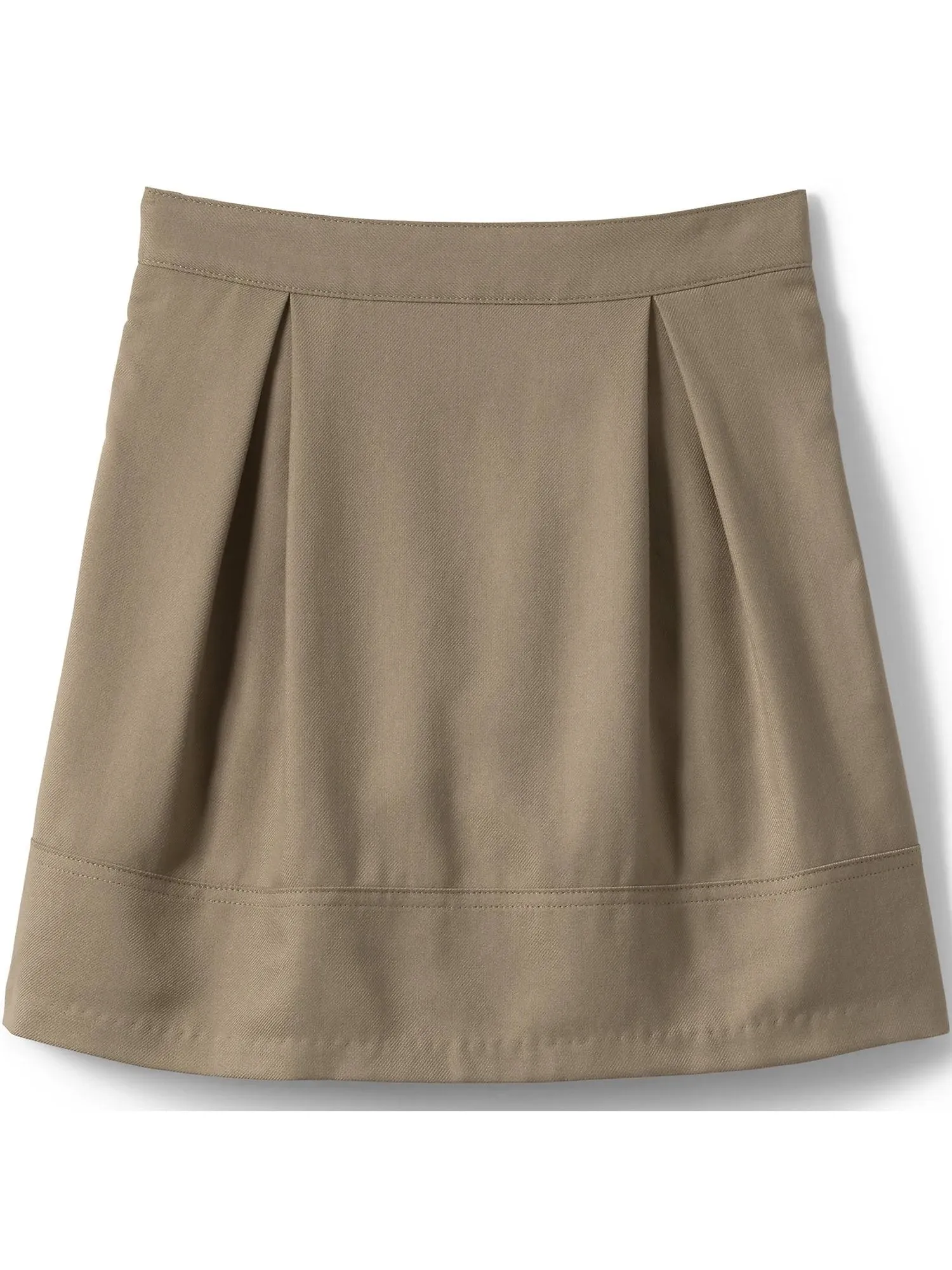 Lands' End School Uniform Girls Solid Pleated Skort Top of Knee