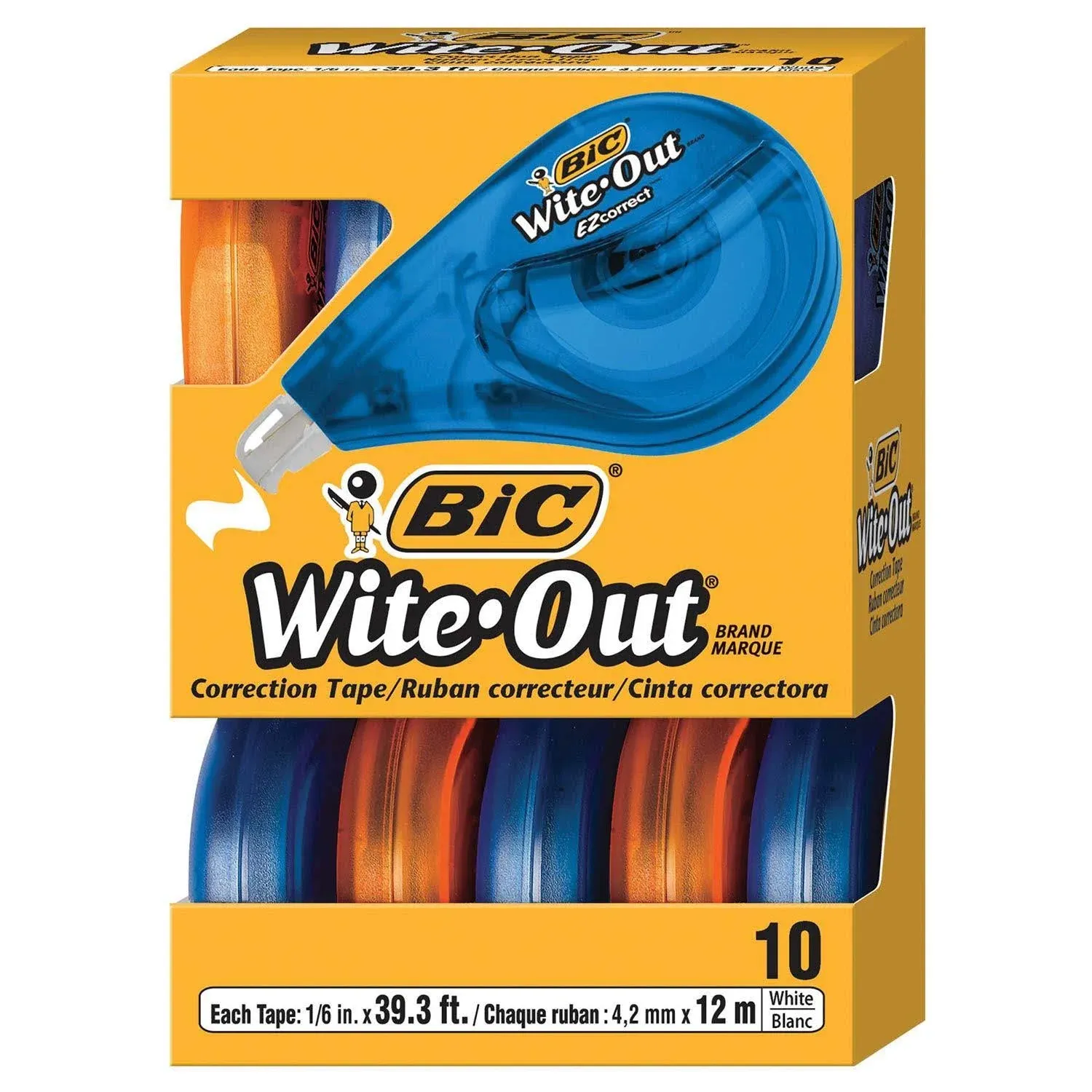 Bic Wite-Out EZ Correct Correction Tape (WOTAP10)