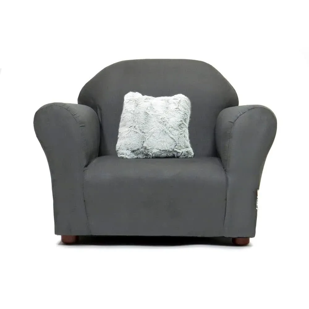 Plush Keet Children's Chair Charcoal CR792-2