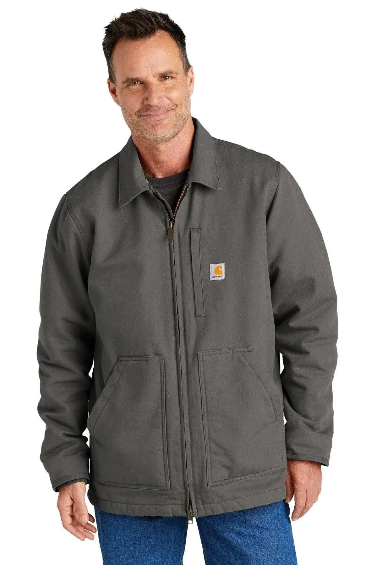 Carhartt Sherpa-Lined Coat (Gravel) XL