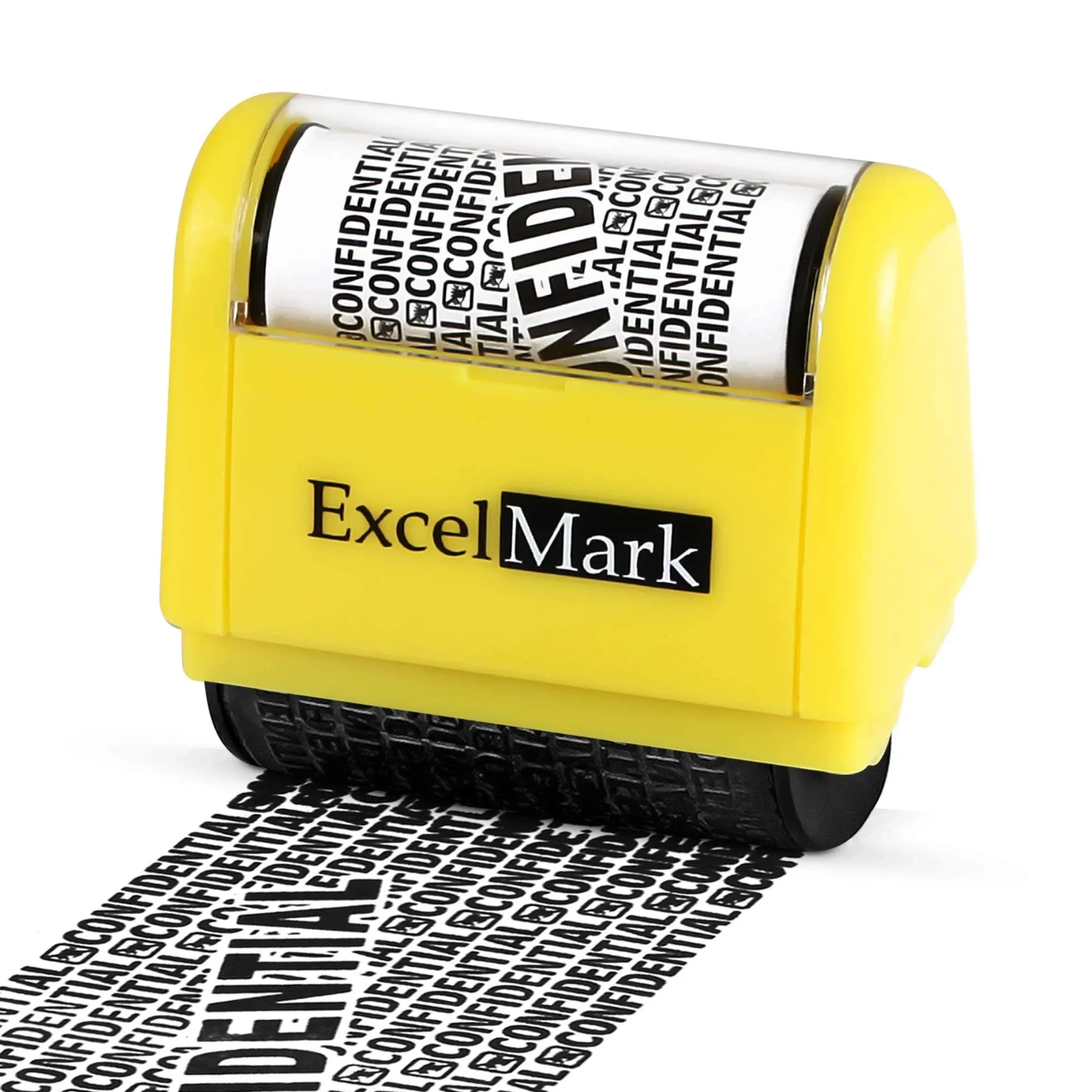 ExcelMark Wide Rolling Identity Theft Guard Stamp - Secure Identity Theft